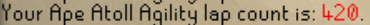 VirtualFuryOSRS's tweet photo. Big gains. 

#osrs #hcim #agility #worstskill #backpackbackpack #ape https://t.co/he9Y2ss0Qq