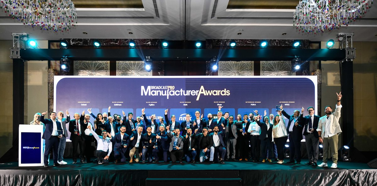 CABSATofficial's tweet image. Look back to a night of celebrating excellence in the broadcast industry with #CABSAT and BroadcastPro ME! 🏆✨

During the Manufacturers Awards, we recognized the exceptional achievements of key players in the industry and applauded their creativity, and unwavering dedication.