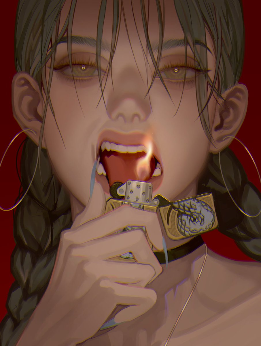 「Drop something red from your gallery.」|묵음のイラスト