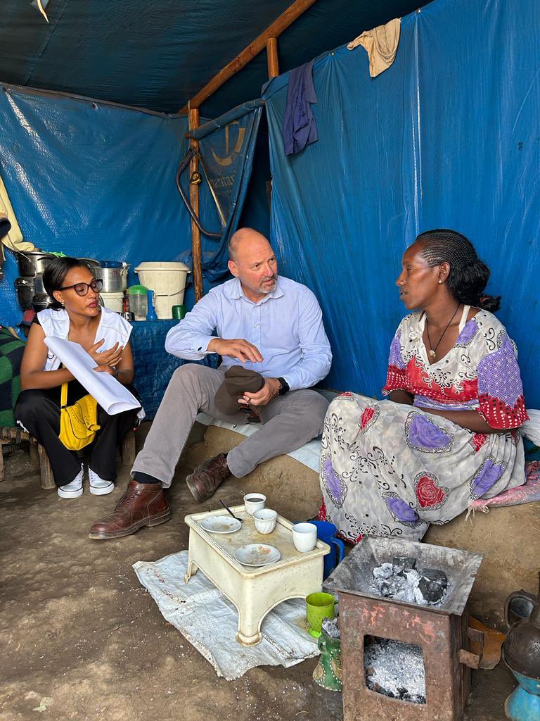 RolandKobia's tweet photo. In Shire, I went to see for myself the situation in a camp of Internally Displaced Persons from West Tigray &amp; contested zones. 

Thanks to @UNHCREthiopia and other partners for the much needed work they do, notably with #EU support. 

#IDPs #Ethiopia #Tigray #EuropeanUnion https://t.co/j5WIRHz4dL