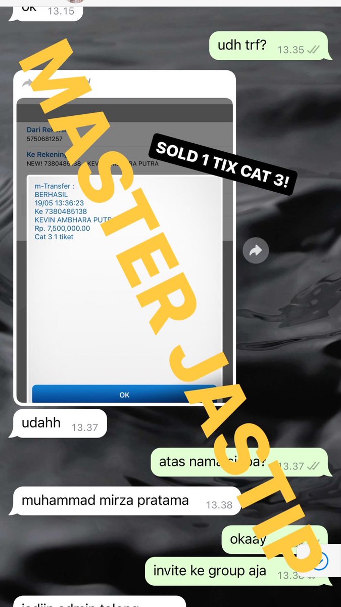 masterjastip's tweet photo. Sebagian kecil testimoni &amp; bukti transaksi hari ini! Terima kasih teman2 sudah sangat mempercayakan @masterjastip untuk membantu teman2! This moment will be unforgettable❤️ Coldplay, you're insane🙌🏻 

#jastiptrusted #jastipcoldplay #jastipmurah https://t.co/RdntRBoJwo