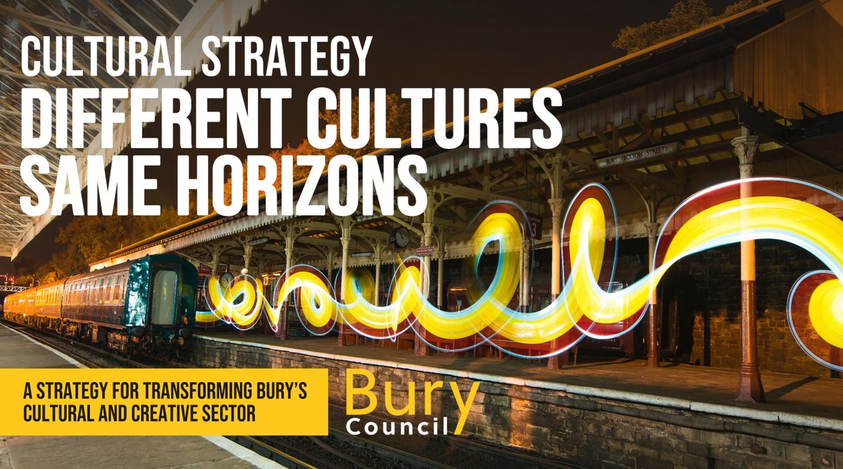 We're off to the launch of the new cultural strategy we've created for <a href="/BuryCouncil/">Bury Council</a> this afternoon. After extensive consultation of the sector "Different Cultures Same Horizons" lays out a plan for aligning culture as a core driver of the borough's future. docsend.com/view/2d8tgd866…