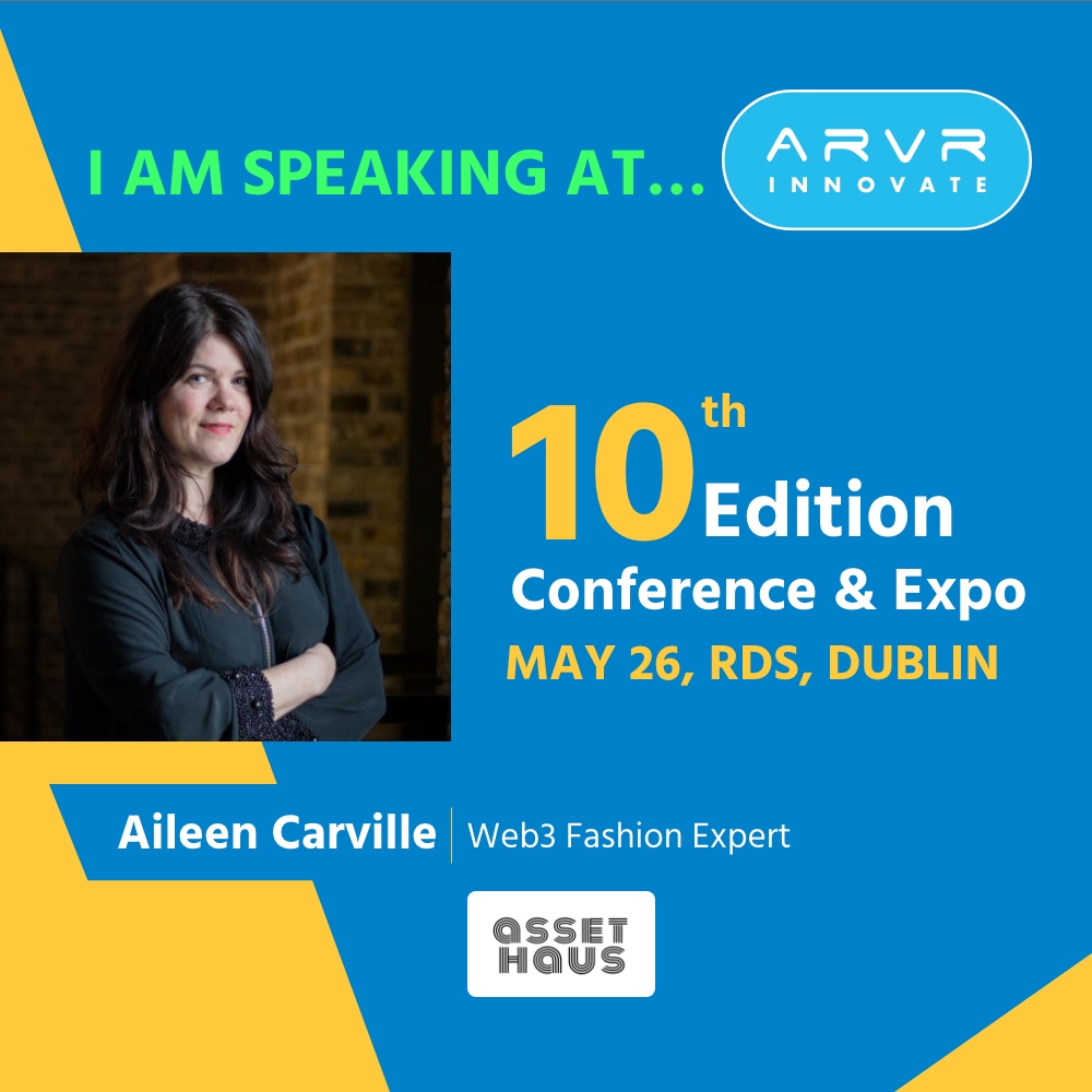 This time next Friday <a href="/CarvilleAileen/">Aileen Carville</a> will be speaking about AR and its adoption in the fashion industry and  incredible OOH activations.
Also AI and how it is informing  visual aesthetics. 
<a href="/HausAsset/">ASSET HAUS</a> <a href="/ARVRInnovate/">ARVR INNOVATE 2025 in Dublin, Ireland</a> 

Ticket lnkd.in/exv6kMct