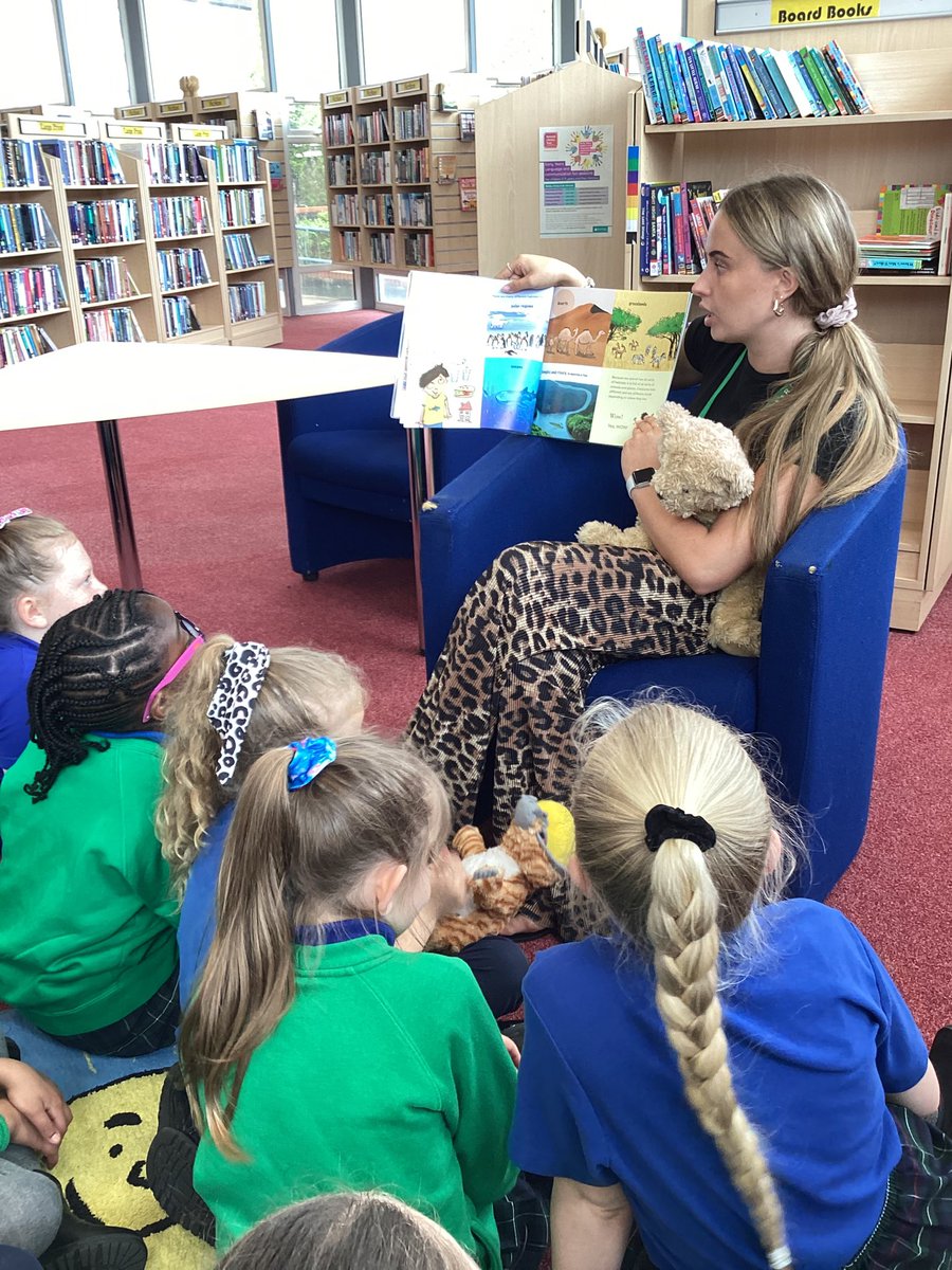 MooreStph's tweet photo. What an amazing visit to the library…we loved reading a book all about the environment - very on topic! 🫶🏻📚🥰 @STOC_CAT  @stpatsrochdale https://t.co/kDxFybmz8d