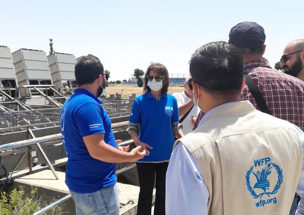 SaraAdamKern's tweet photo. Recent visit to the Adraa water treatment plant in #Syria with #WFPEngineering. Upgrading facilities & treatment capacity to help achieve zero waste and ensuring clean water for 18,774 hectares of agricultural lands. Making a sustainable impact! #ManagementServices https://t.co/oL5OFEEHqE
