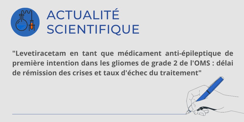 [#scientifique] 
Levetiracetam en tant que médicament anti-épileptique de première intention dans les gliomes de grade 2 de l'OMS : délai de rémission des crises et taux d'échec du traitement

👉onlinelibrary.wiley.com/doi/10.1111/ep…

#epilepsy #epilepsie