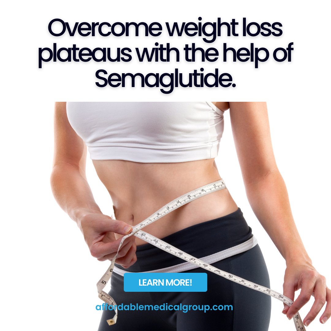 Don't let plateaus hold you back—take charge of your weight loss journey and reach new heights with Semaglutide as your trusted companion. 🌟👊 

#WeightLossPlateau #OvercomeChallenges #SemaglutideSupport #BreakThrough #Progress #Motivation #WeightLossJourney #KeepGoing