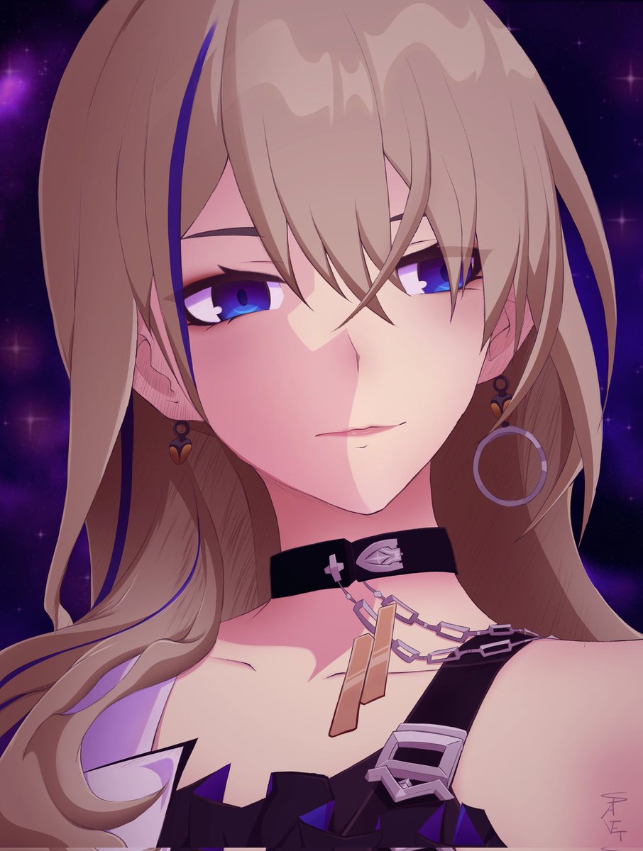 Benjo_Spaget's tweet photo. Serval Portrait 
(New Art Style for me, I guess)
#honkai #honkaistarrail #starrail #anime #animestyle #drawingoftheday #portrait #rockstar #hoyoverse #digitalart #artoftheday #digitalart #draw #artistsoninstagram #benjo_spaget https://t.co/Qm4HsGsWBi