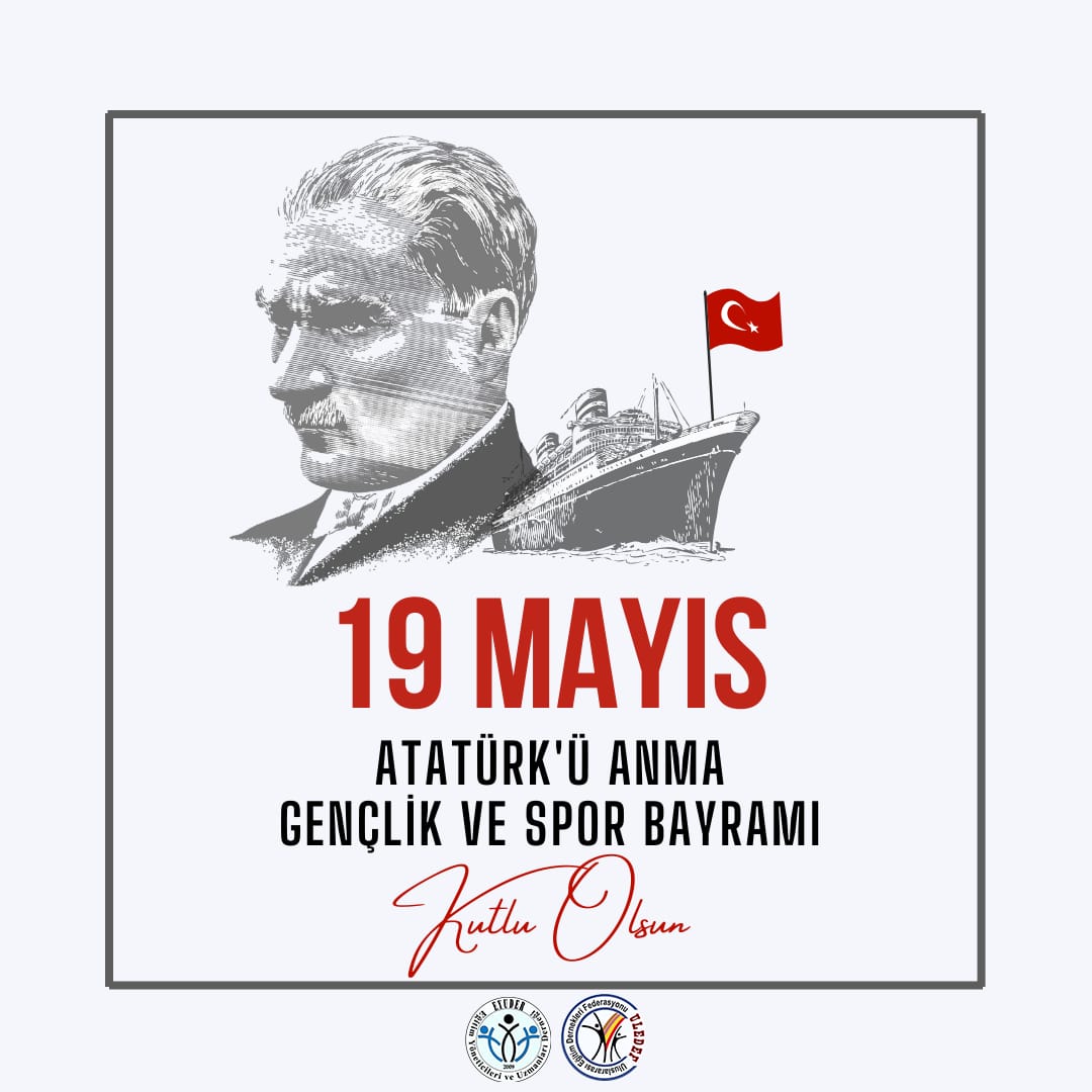 #19MAYIS Atatürk'ü Anma Gençlik ve Spor Bayramı kutlu olsun.