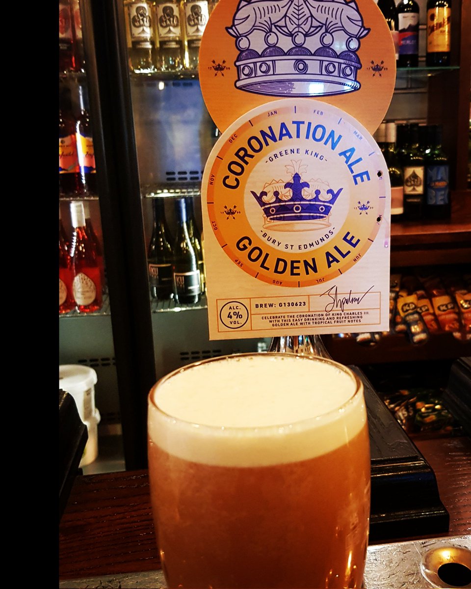 Finally found a Coronation ale in a pub. So it would be rude not to even though it's a couple of weeks late. 🍺👑😁
#Coronationale