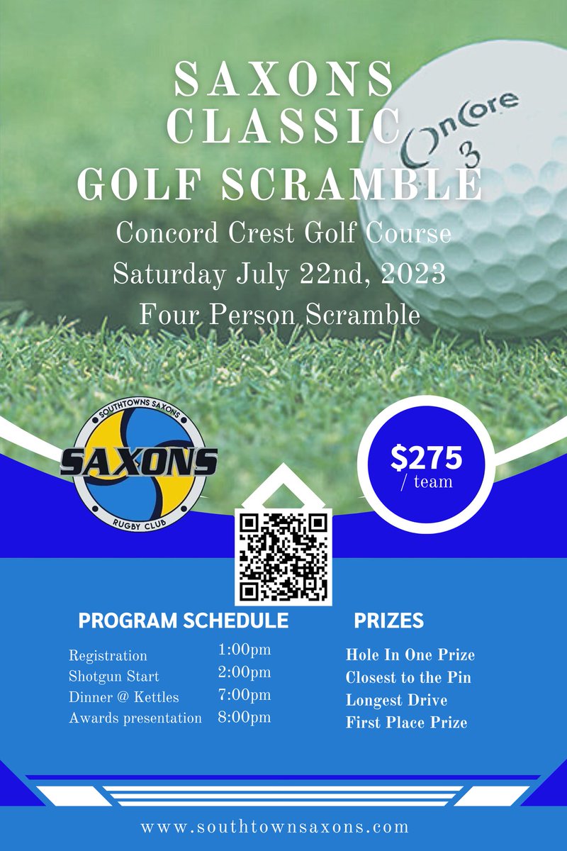 Guarantee your team spot southtownsaxons.com/2023-golf-tour…