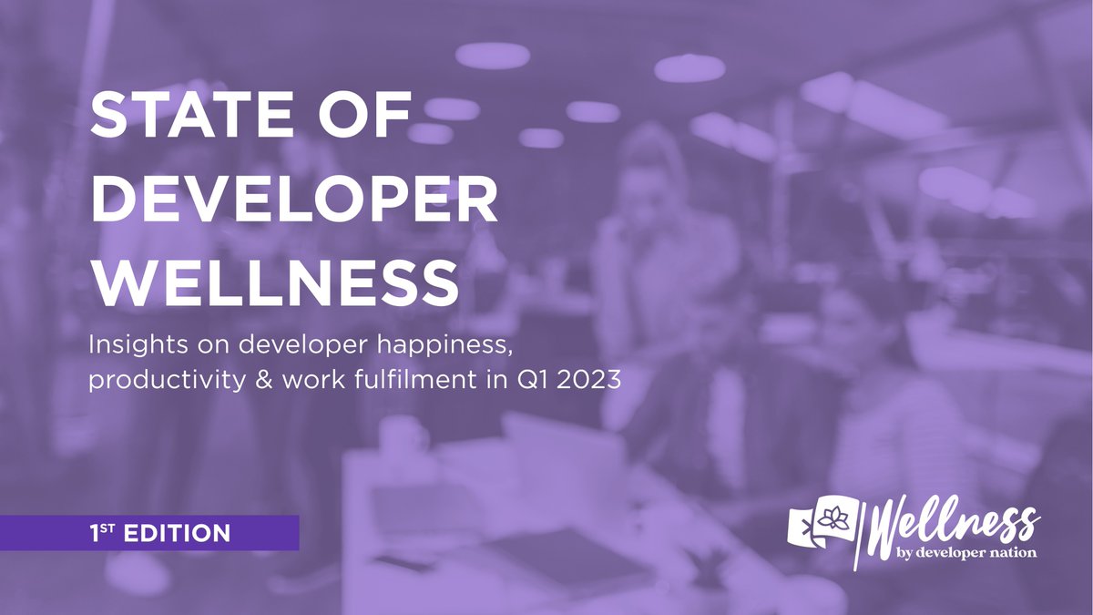 devnationworld's tweet photo. It's Mental Health Awareness week and it's the perfect time to bring you the The State of Developer Wellness Report with key insights on developer burnout and tips to prioritise mental health alongside work.
Read the report here - https://t.co/mW0HvCmaJu
#developerwellness https://t.co/iOo2Fv9pA7