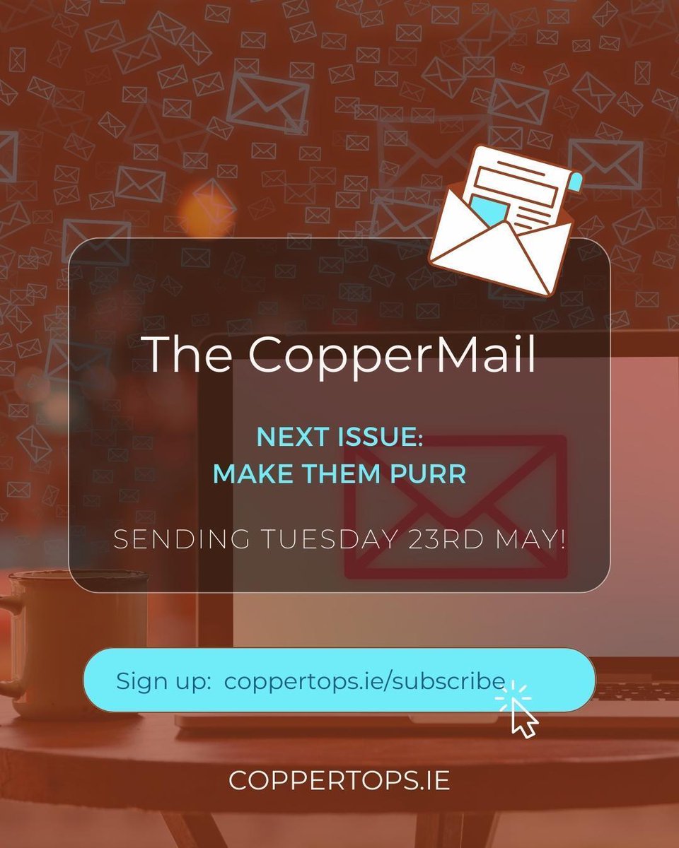 coppertopsbiz's tweet photo. Don't forget to subscribe to our newsletter to make sure you get next week's issue - Do you make your clients and customers purr?
Sign up for next week's CopperMail - "Make them purr" https://t.co/bKJfTgpwWp
#DigitalMarketing #CopperMail #SocialMediaTips https://t.co/6bAn9IVGsu