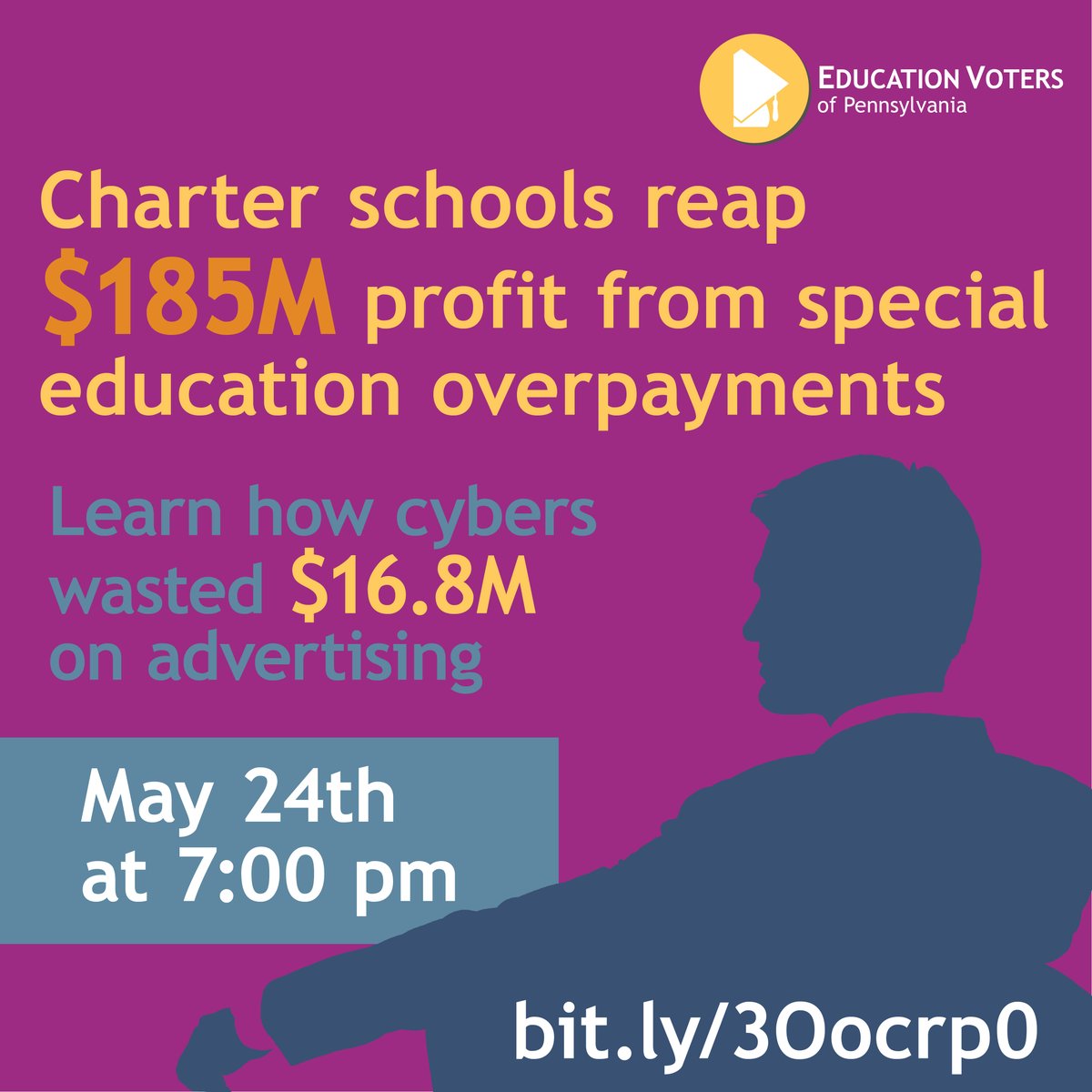 EdVotersPA's tweet photo. Join us next week as we share our new report about special education funding &amp; charter schools. We will also share what we learned from Right to Know Requests about the $16.8 million that cyber charter schools spent on advertising in 2020-2021.
 https://t.co/ektqPvs9lM https://t.co/Vxyvj6hBwI