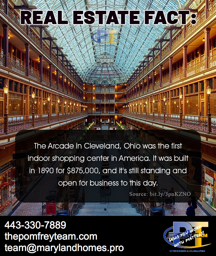 Fact Friday
#factfriday #realestatefact #shoppingcenter #cleveland #realestate #thepomfreyteam