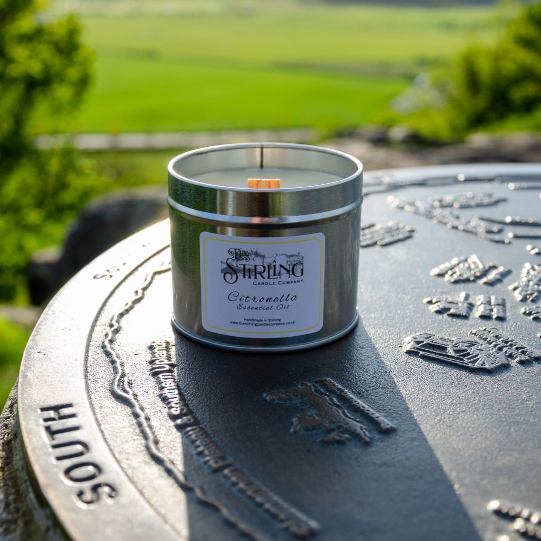 We now stock citronella wooden wick candles.  These are ideal for use in the garden and even work well in breezier conditions.

#thestirlingcandlecompany #visitscotland #ShopLocal #LocallySourced #ScottishCandles #HandmadeUk #CityLiving #stirling #visitstirling
