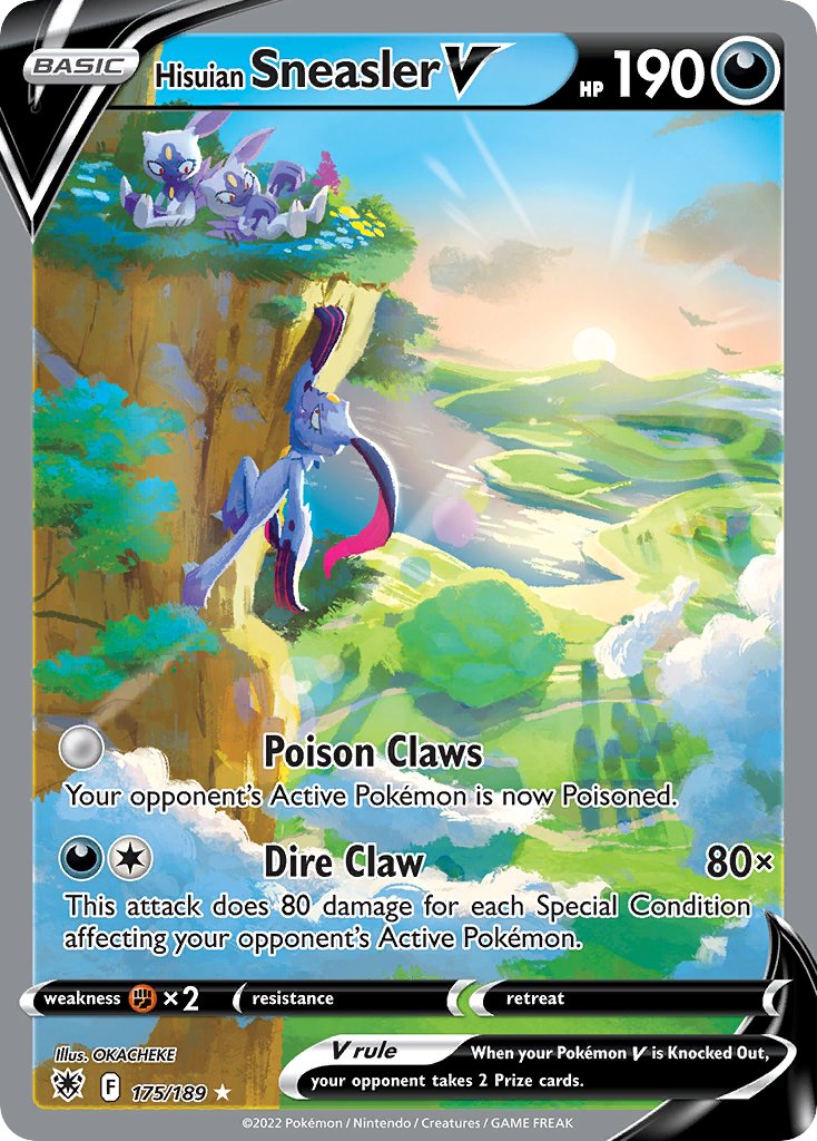 EveryPkmnCard's tweet photo. Hisuian Sneasler V https://t.co/GaYZ7Ohwhe