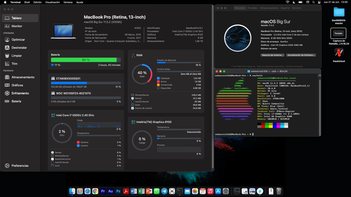 sebasrock156's tweet image. Antes BigSur; hoy Monterey; mañana, ni de coña hago un EFI para Ventura 😂😂😂😂

(Parchar OSX 12  para que &quot;funcione&quot; está heavy).

#Hackintosh #OpenCore