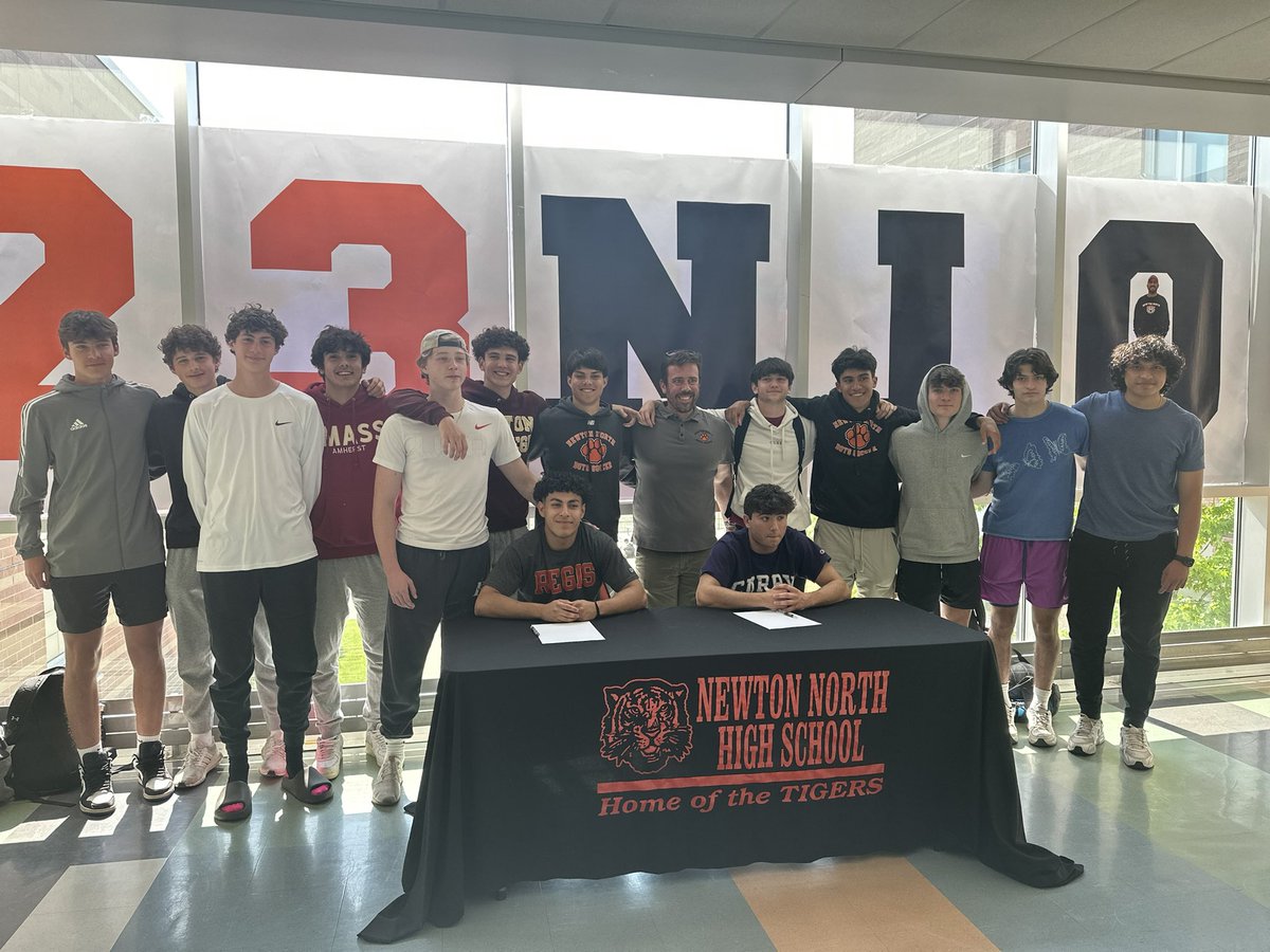 NNHSTigers's tweet photo. So proud of Rob Nicolazzo(Curry)and Javi Garcia(Regis)!! We are excited for our Tigers and the journey ahead in Soccer! https://t.co/pPGuSk4zp9