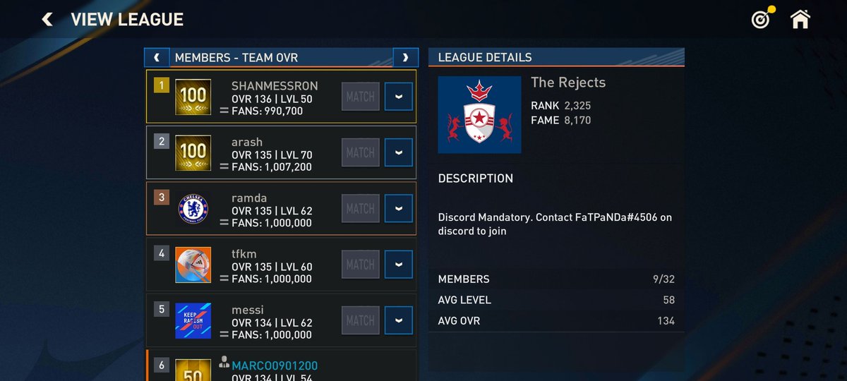 PandaPlayz_09's tweet photo. The Rejects IND Sub Recruiting!!

130+ ovr
Discord Mandatory
Play your turns regularly
Be respectful

Those interested DM me. https://t.co/hrz7RQaN3M