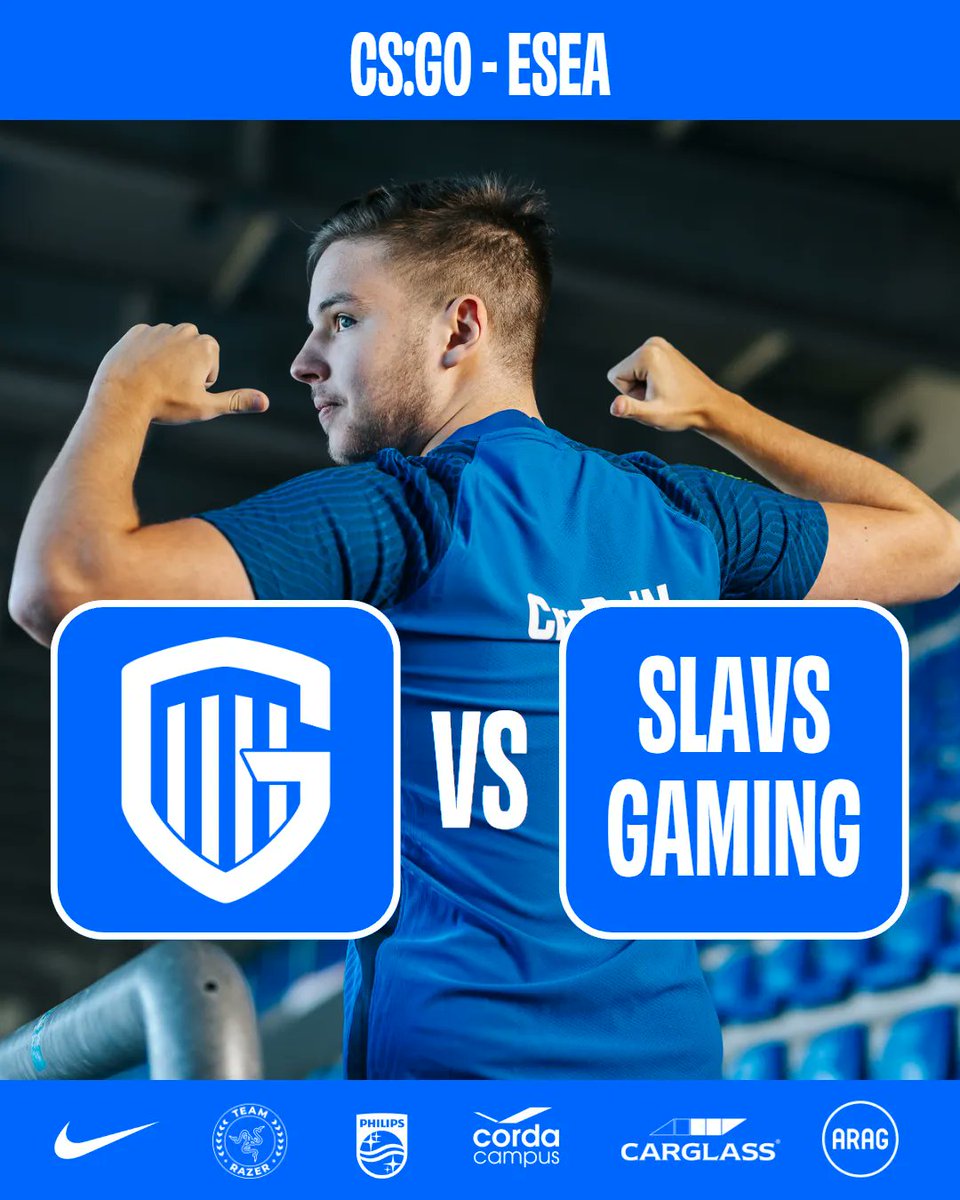 Matchday! We're against Slavs Gaming tonight 🍿 

🆚 Slavs Gaming
🕓 20:00 CEST

#CSGO #PushTheLimits #Esports #Games