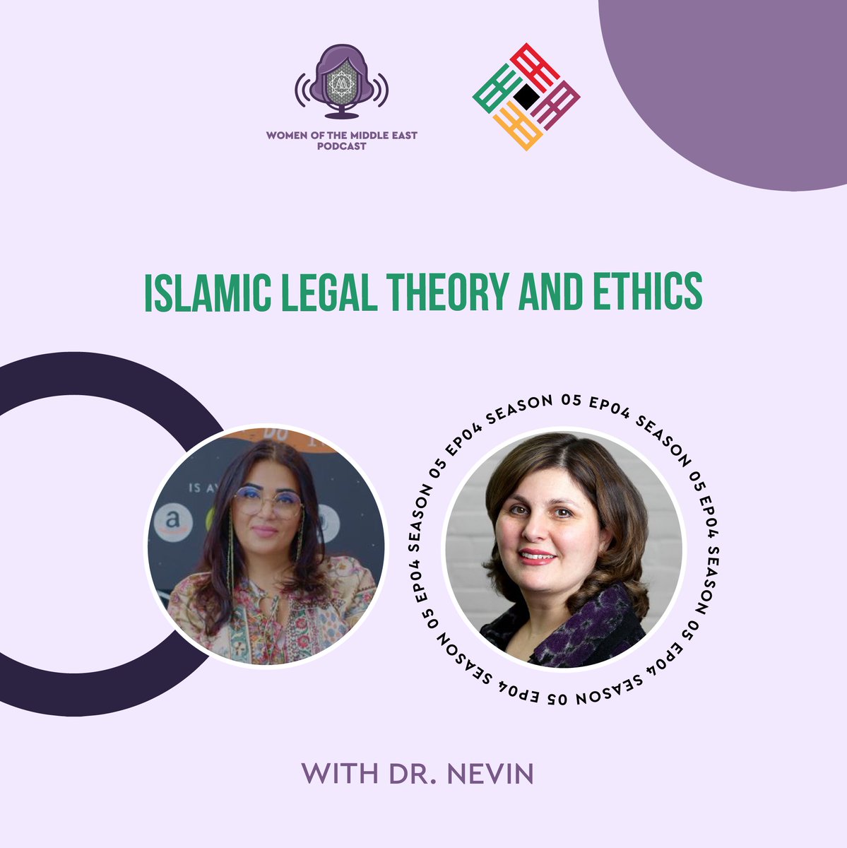 wme_podcast's tweet photo. Tune in on our fourth episode of season 5, "Islamic Legal Theory And Ethics" with Dr. Nevin, out now!
Musawah's Website:
https://t.co/lRF62YaGkP
#wme_podcast #feminism #activism #women #womenofthemiddleeast #womenempowerment #justice #beauty #muslimmarriage #musawah https://t.co/CXTO5MqJxl