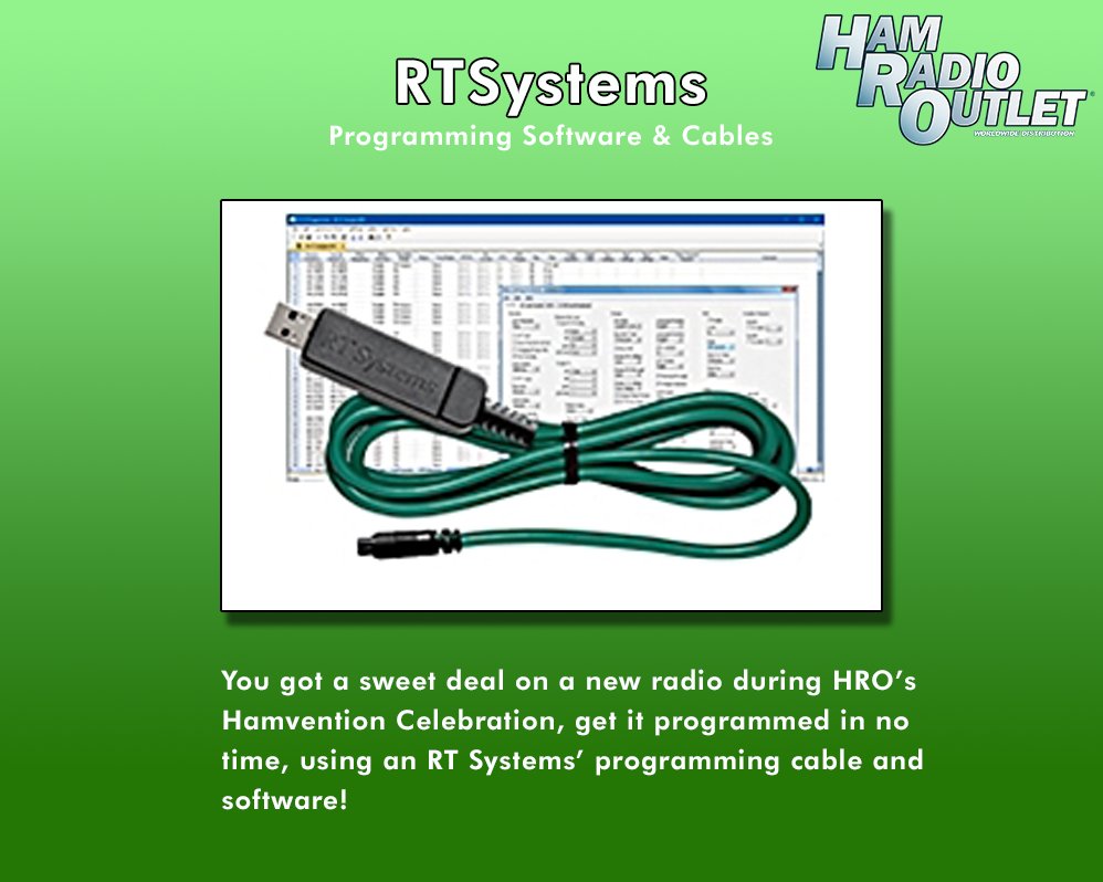 HamRadioOutlet's tweet photo. Programming cables and software from RTSystems make programming the menus and features of your radio a simple task.
Chose yours here: https://t.co/qHHHJkDow7
All products here: https://t.co/uAjxJmV5N8
#HamRadioOutlet #HRO #amateurradio #hamradio #rtsystems https://t.co/5qufjroNXE