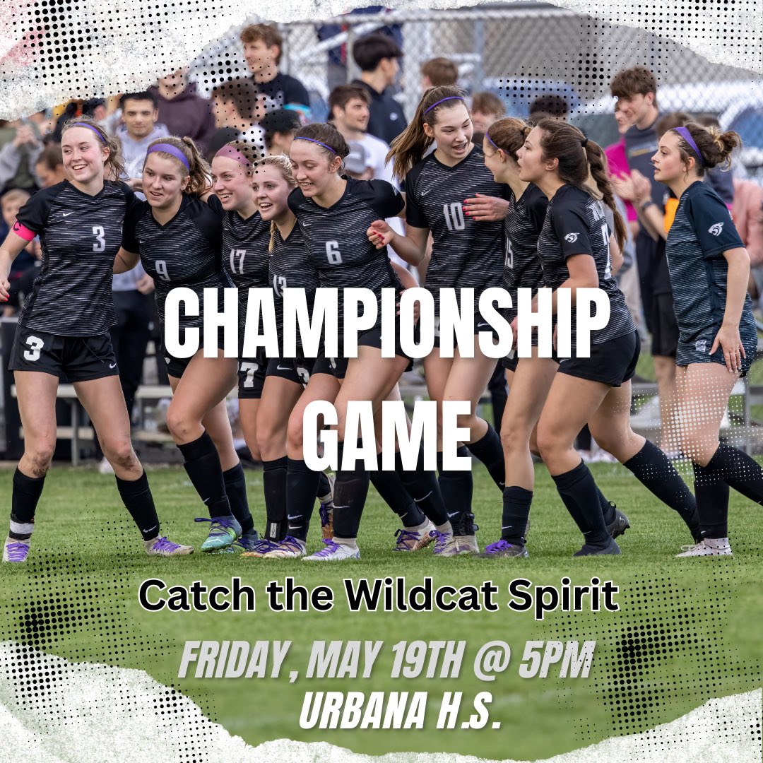 NCWHSSoccer's tweet photo. Championship Friday is here..... 

🗓 | Friday May 19
⚽️ | @NCWHSSoccer 
🆚 | Champaign Central  
📍 | Urbana HS
⏰ | 5:00pm
🎟️ | $5/person admission fee
🏆 | Regional Championship

#wildcatsoccer https://t.co/0WQugMYrVq