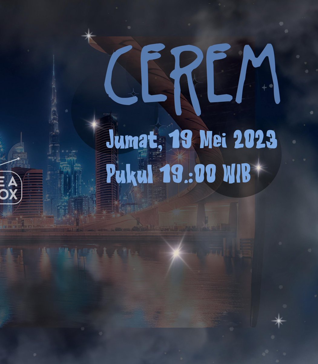 ㅤ
ㅤ
 ️️
ㅤㅤㅤㅤㅤ𝐂𝐄𝐑𝐄𝐌:
ㅤㅤㅤㅤㅤMengenal Kota "Ghaib"
ㅤㅤㅤㅤㅤSaranjana
ㅤㅤㅤㅤ    May 19th ⸺ 07.00 PM
ㅤㅤㅤㅤㅤ📍Studio 204.1 FM
 ️️
ㅤ
ㅤ