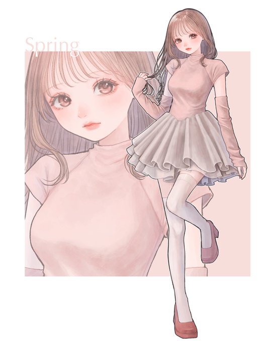イエベ春コーデ