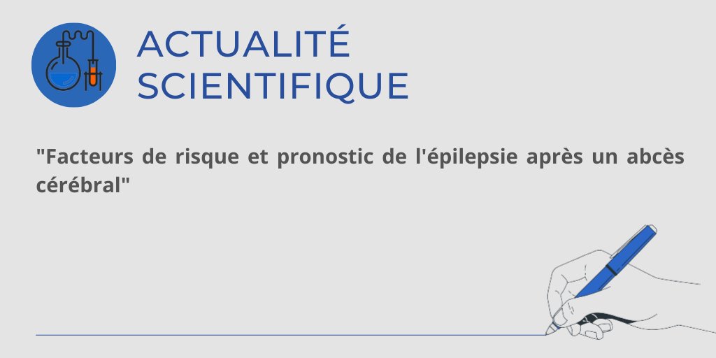 [#scientifique] 
Facteurs de risque et pronostic de l'épilepsie après un abcès cérébral

👉neurology.org/lookup/doi/10.…

#epilepsy #epilepsie