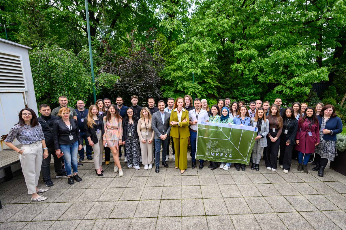 UNDPBiH's tweet photo. Congratulations to #ZelenaMrezaBiH for successfully completing 'Strengthening the Green Network in BiH' project! It's a major milestone towards a greener and cleaner🇧🇦 

Special🙏to @ItalyinBiH for the support. Together, we can create a sustainable future! 
#letitbih #italyinbih https://t.co/UZk2S6epLe