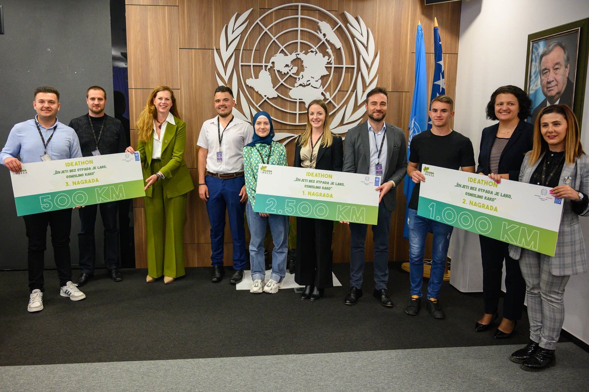 UNDPBiH's tweet photo. Congratulations to #ZelenaMrezaBiH for successfully completing 'Strengthening the Green Network in BiH' project! It's a major milestone towards a greener and cleaner🇧🇦 

Special🙏to @ItalyinBiH for the support. Together, we can create a sustainable future! 
#letitbih #italyinbih https://t.co/UZk2S6epLe