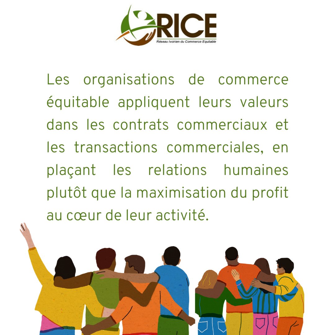 ricequitable's tweet photo. 🇫🇷 Les organisations de commerce équitable agissent pour permettent aux producteurs d’obtenir des moyens de subsistance pérennes, répondant à leurs besoins quotidiens de bien-être économique, social et environnemental.
#CommerceEquitableCI #commerceequitable #RICE #fairtrade https://t.co/X7pSeMIa8N