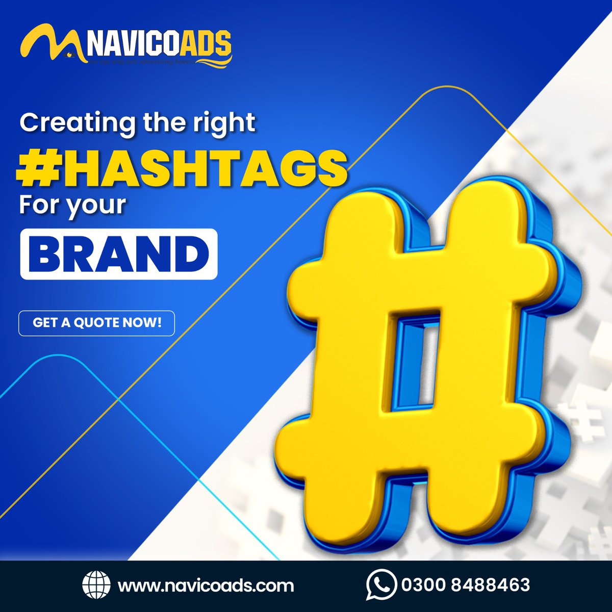 Navicoads's tweet image. Embrace the power of hashtags, adapt them to your brand's voice, and watch as your online visibility and engagement soar to new heights. 0300 8488463 Get a quote now from experts. #pagespeedinsights #seo #digitalmarketingagency #digitalmarketingagency