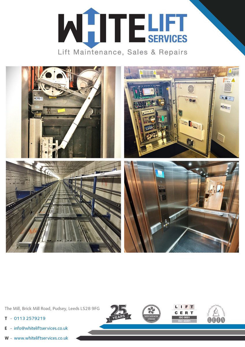 WhiteLifts's tweet photo. Are you looking for a new Lift or Escalator Maintenance Provider?

Please contact : info@whiteliftservices.co.uk / 0113 257 9219 and a member of our team would be happy to assist!

#liftmaintenance #serviceprovider #elevatormaintenance #callout #fixedrates #breakdown #leeds https://t.co/j0xI6QaED5