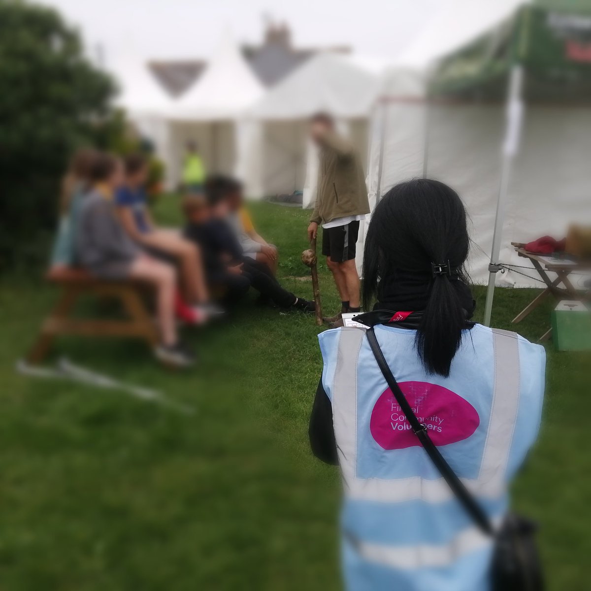 VolunteerFingal's tweet photo. FINGAL COMMUNITY VOLUNTEERS at the new dynamic Baldoyle Bay Biosphere Fest! Kids do 9 wkshops &amp; have a blast while learning about nature &amp; animals! #ConnectingCommunities #NVWIreland #FingalCoCo #Baldoyle #LearnThroughFun https://t.co/DzLM93imc8