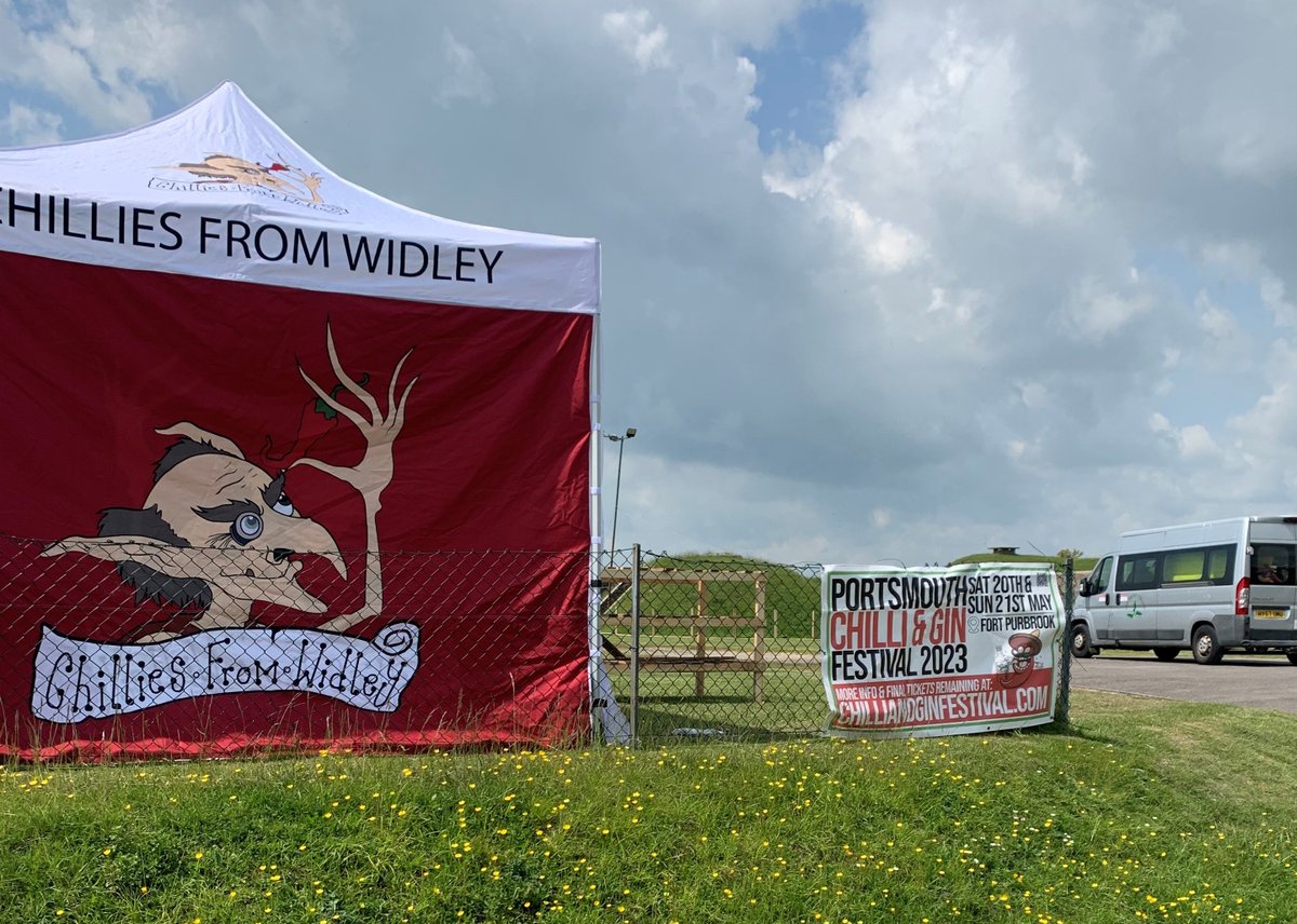 Do you think Lord Palmerston had this in mind when commissioning the Forts? 
The set up is in full swing ahead of the weekend.
#morethanafort #fortpurbrook #perfectlocation