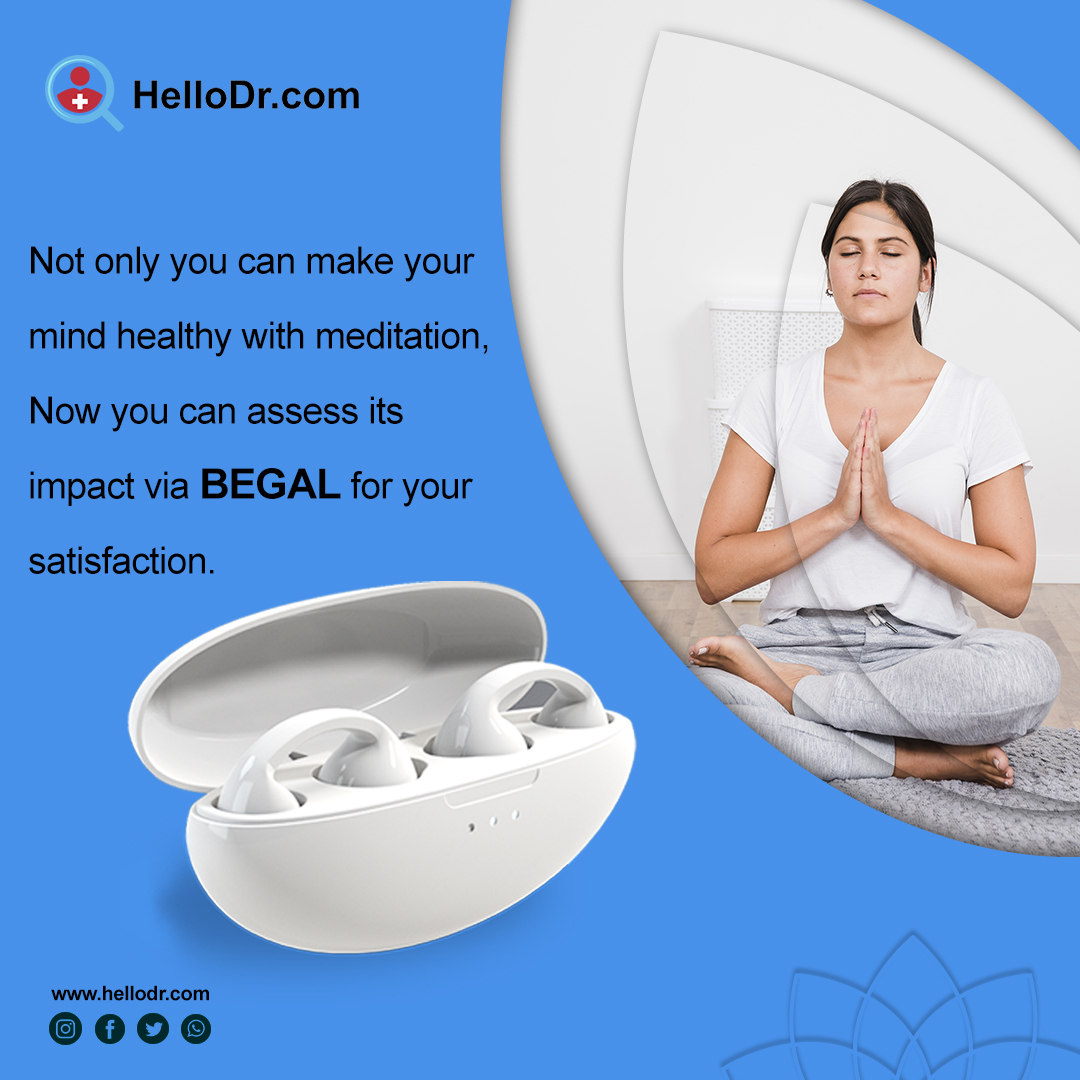 HelloDrCOM's tweet photo. #Meditation is an effective technique to overcome #depression and #anxiety. Earlier, there was no way to assess the positive impact of meditation or the need for it. Now, BEGAL from #HelloDr can assess your brainwaves and determine your #mentalwellbeing. https://t.co/cfbHvYWyIY https://t.co/hyA6no2CGB