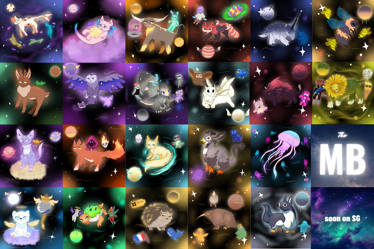 8 hours left til Mythical Buddies Origin on <a href="/StargazeZone/">Stargaze ✨🔭</a>! Who's ready to join the ultimate fast finger click competition? 😂Let's rock Stargaze fam!

22 supply - 20 for mint, 1 on aunction, 1 for raffle! GET READY: stargaze.zone/launchpad/star…