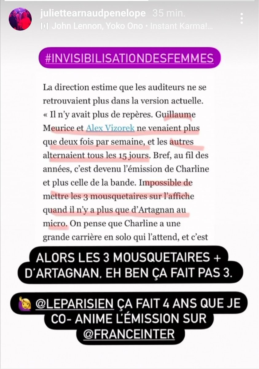 Laelia_Ve's tweet photo. Cette communication est insultante 
1) Invisibilisation totale de tout le travail de Juliette Arnaud qui co-anime depuis QUATRE ANS (et là on dirait qu'elle n'existe pas ou qu'elle vient une fois par semaine) #CEstEncoreNous #InvisibilisationDesFemmes #FranceInter @LeParisien_75 https://t.co/wS3zBsmyxa