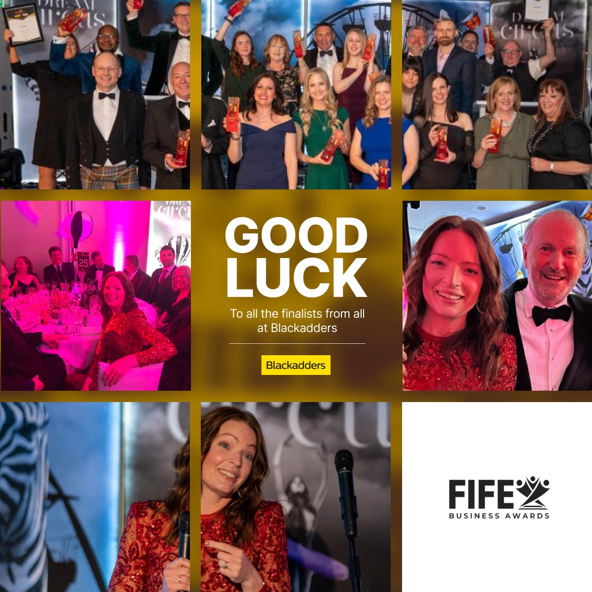 The long-awaited night has arrived! The Fife Business Awards 2023 are here.

We would just like to extend our best wishes to all the finalists from everyone here at Blackadders and we look forward to seeing everyone there!

@emplawyerdonna

#FifeBusinessAwards #GoodLuck #FIFEBA23