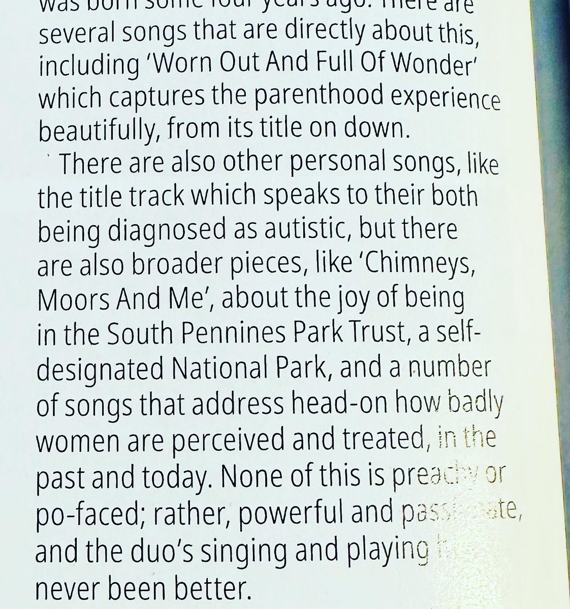 OHooleyandTidow's tweet photo. “An outstanding album from an outstanding duo.” 4 Stars from @R2Magazine for #Cloudheads plus a lovely big feature about us, Flynn and making the album. https://t.co/llrPTW45Js