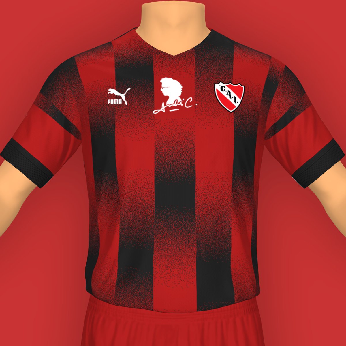 Tutancamis's tweet photo. Hoy traigo otra camiseta de @Independiente 🔴, esta vez en un homenaje al artista Andrés Calamaro, reconocido hincha del equipo, y con los colores del famoso disco "Honestidad Brutal" (rojo y negro).
La marca es negra y roja.

#Inependiente #Calamaro #Argentina #camisetas #fútbol https://t.co/1Lp98v8UdO