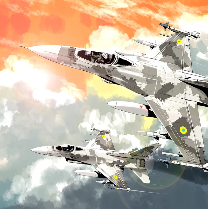 ウクライナにF-16が供与されるなら大歓迎な一方あのピクセル迷彩は絵描きとしてはつらい
