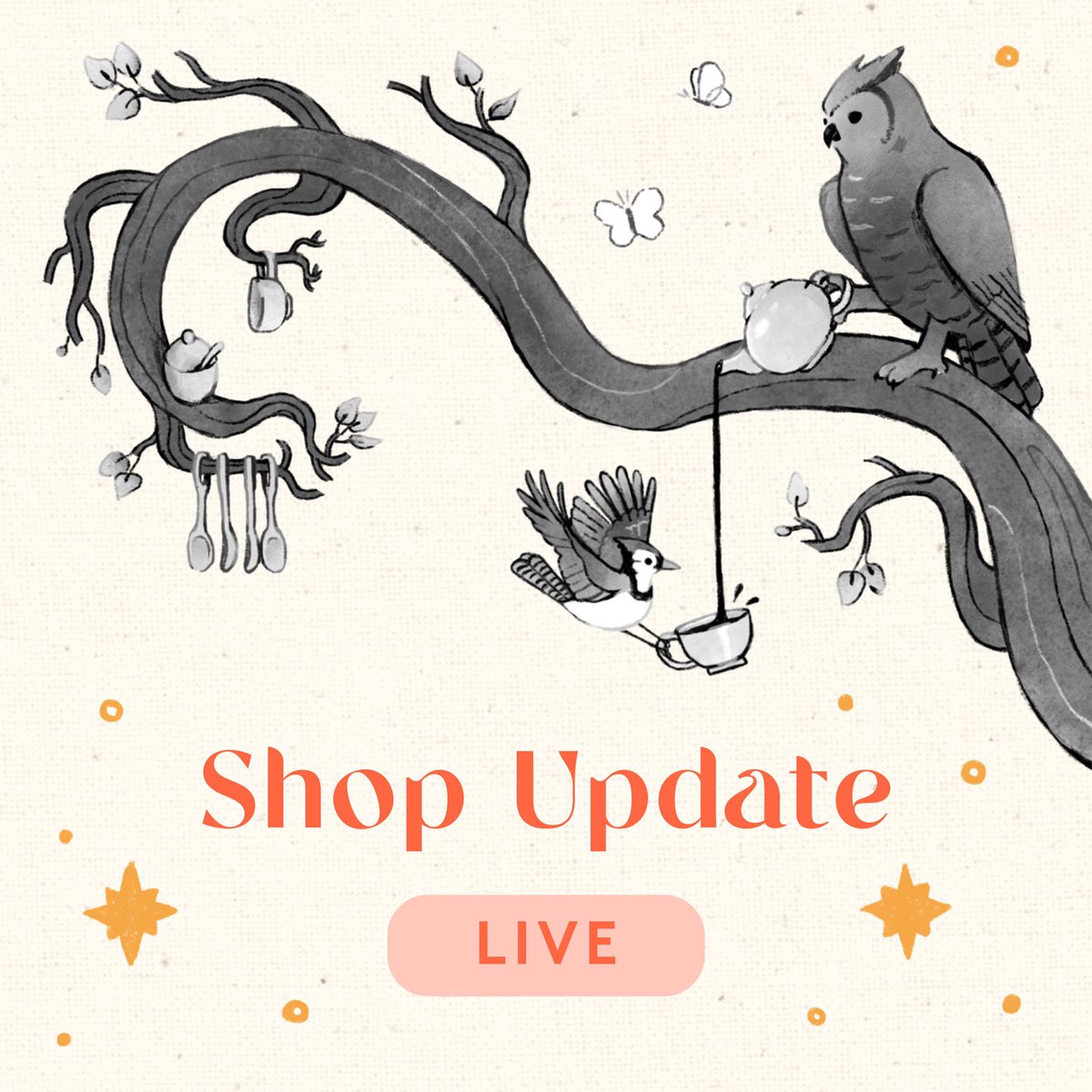 alicja_illo's tweet photo. The shop’s been stocked with two new products for spring! Adorn your walls with a new print or send a sweet gift to a friend! Happy shop update day 🌱💫 https://t.co/5NGBmA492k