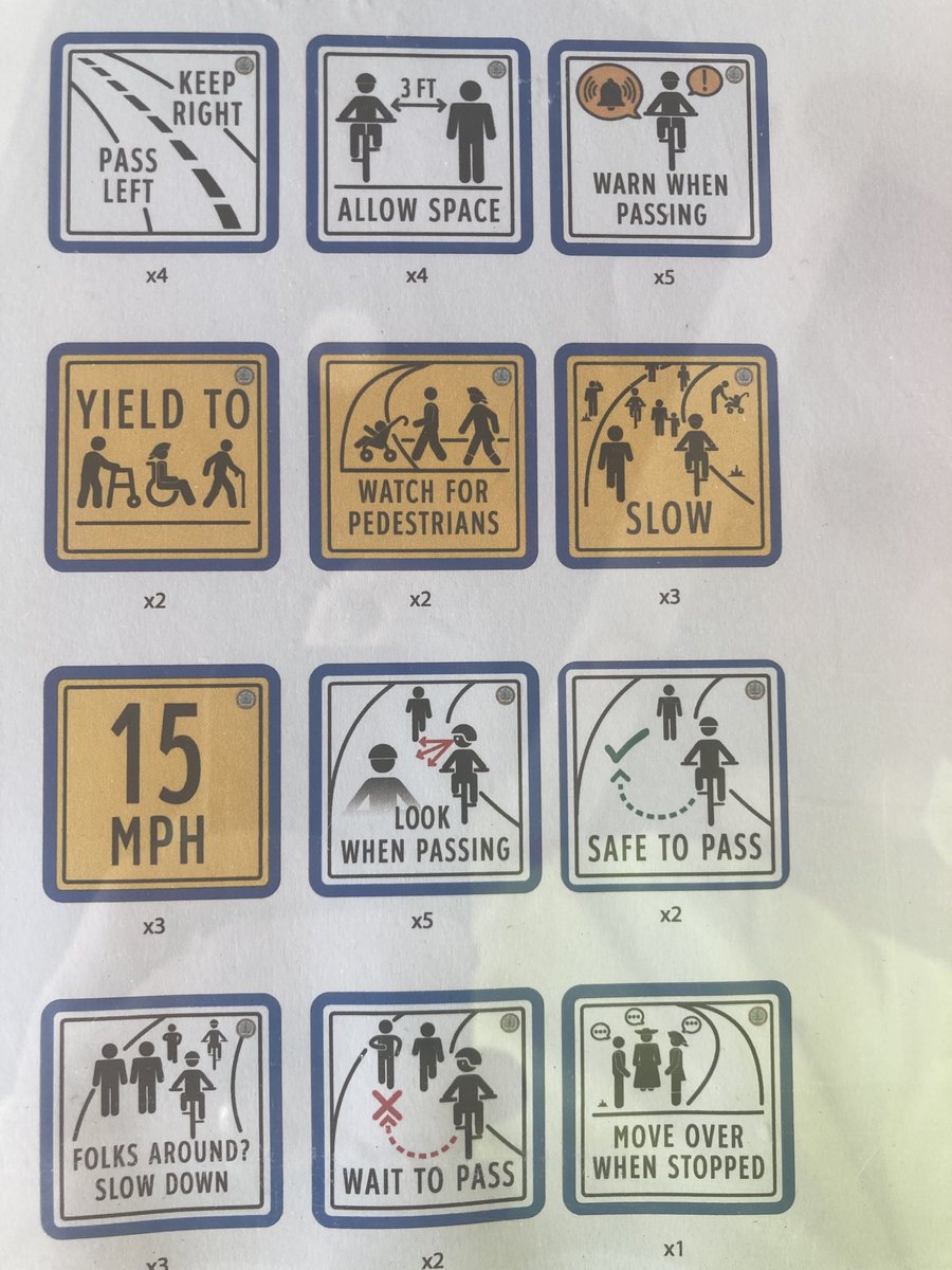 minutemanbiker's tweet photo. Excited to see the new safety and courtesy signage that will be going up along the #minutemanbikeway in Lexington this summer. Friends of Lexington Bikeways created the unique and original designs. Well done ⁦@TownOfLexMA⁩! https://t.co/O7VhloiYUl