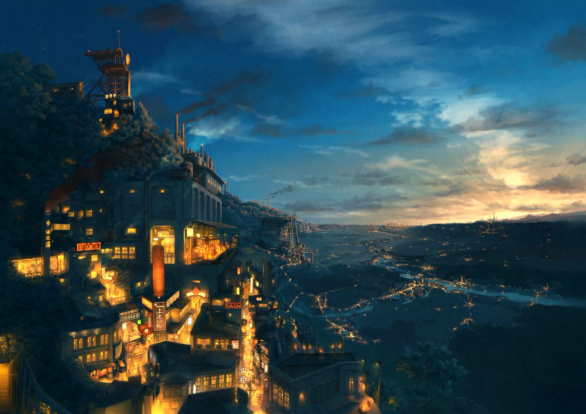 poti1990's tweet image. 創作世界「#廃坑の街」は2010年生まれ。
13年もの間絵柄や世界観を大きく変えずにここまで描き続けられたのも、いいね・RT・リプライ、そして展示やイベントなどで応援してくれた皆さんのおかげです。
これからも”人の暮らしの温かさ”をゆったりと楽しんでいただけると嬉しいです☺️