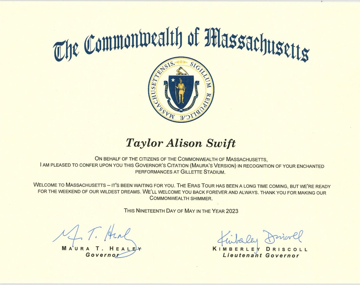 The Swift Society On Twitter TaylorSwift13 Received A Governor s the-swift-society-on-twitter-taylorswift13-received-a-governor-s