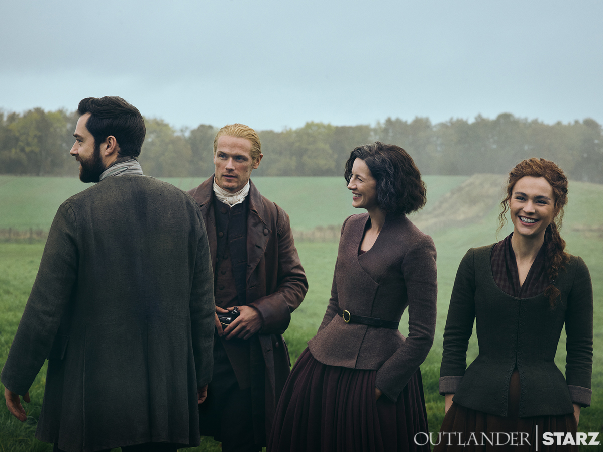 FilmingScotland's tweet image. The @Outlander_STARZ  family.

More photos from our Gallery shoot with photographer, James Minchin.

@STARZ, @LeftBankPics &amp;amp; Portfolio One.

#OutlanderSeason7